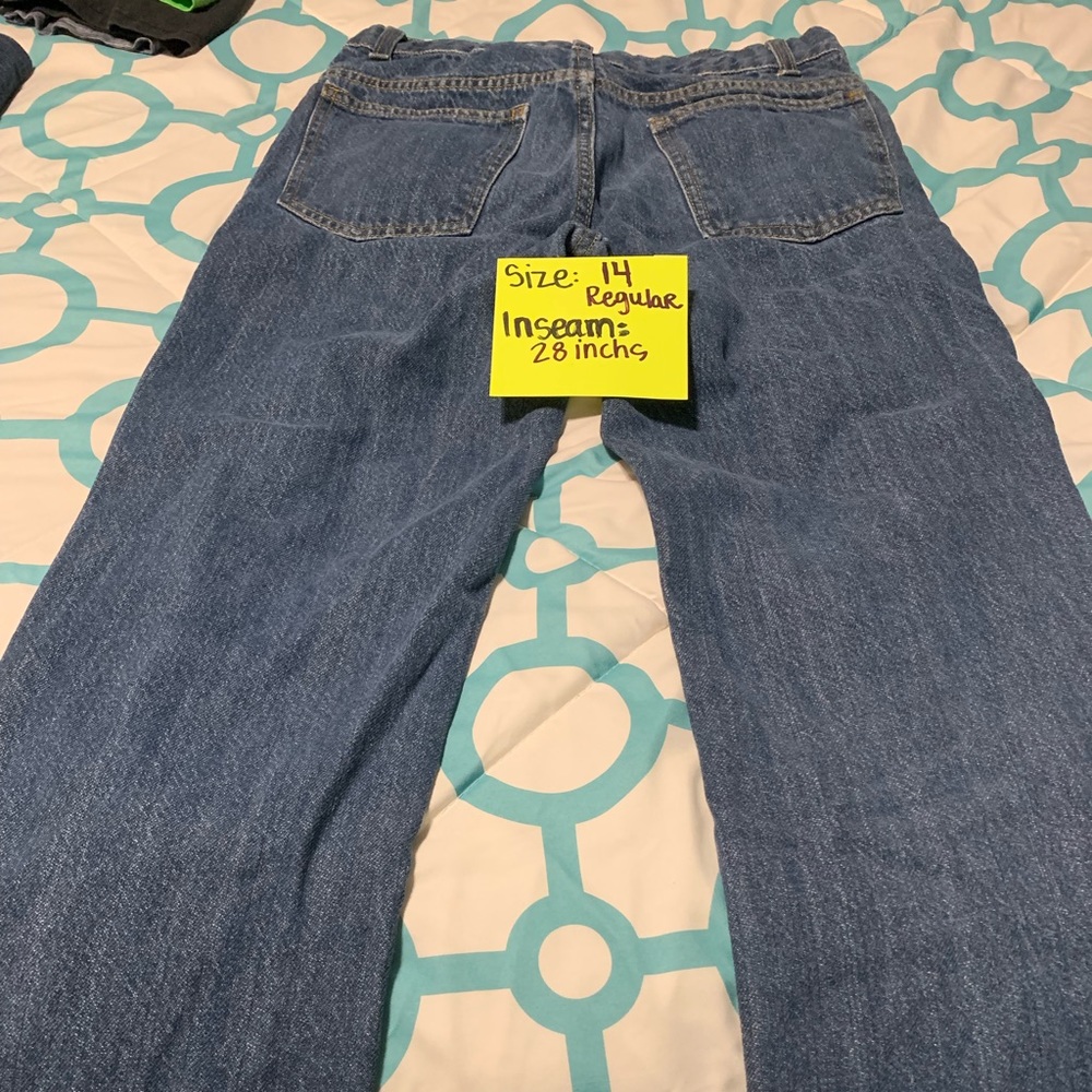 Boys Jeans Size 14 Regular Leg Inseam 28 Inches